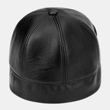 Banggood,Design,Solid,Color,Leather,Beanie,Brimless,Landlord,Skull