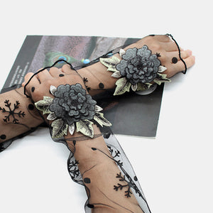 Women,Printing,Gloves,Finger,Sleeve,Sleeve