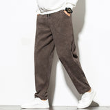 Corduroy,Casual,Harem,Pants,Corduroy,Baggy,Pants,Elastic,Waist,Pants,Trousers