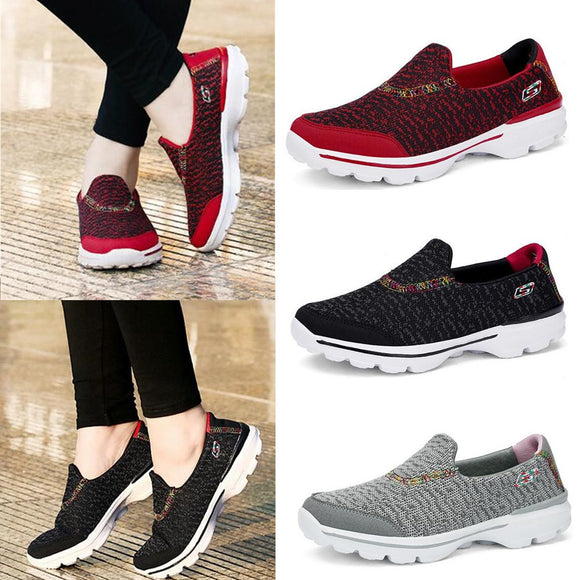 Fashion,Women's,Knitting,Casual,Wedge,Shake,Running,Shoes,Sport,Breathable,Platform,Outdoor,Sneakers