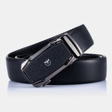 BULLCAPTAIN,Genuine,Leather,First,Layer,Leather,Business,Casual,Automatic,Buckle,Leather