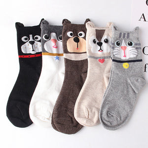 Womens,Winter,Deodorization,Cotton,Socking,Cartoon,Absorb,Sweat,Breathable,Windproof,Socks