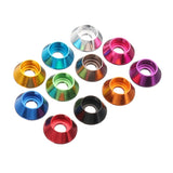 Suleve,M3AN13,50Pcs,Screw,Gasket,Washer,Aluminum,Alloy,Multicolor