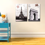 Miico,Painted,Combination,Decorative,Paintings,Paris,Landscape,Paintings,Decoration