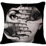 Decorative,Polished,Pillow,Cartoon,Fornasetti,Cushion,Cover,Decoration