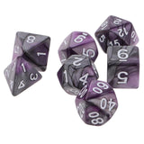 Purple,Gemini,Acrylic,Polyhedral,Dungeons,Dragons