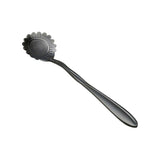 KCASA,Black,Stainless,Steel,Flower,Shape,Coffee,Sugar,Spoon,Spoon,Cream,Tableware