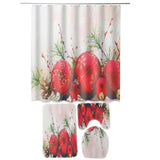 Bathroom,Christmas,Shower,Curtain,Pedestal,Toilet,Cover