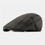 British,Style,Plaid,Pattern,Casual,Fashion,Forward,Beret