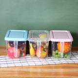 Kitchen,Fruit,Clear,Storage,Fridge,Organizer,Container,Handle