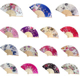 Summer,Vintage,Bamboo,Folding,Flower,Chinese,Dance,Party,Pocket