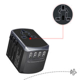 ZHUOLV,4xUSB,2000W,Traveling,Adapter,Universal,Power,Multifunctional