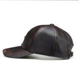 Collrown,Vintage,Leather,Baseball,Outdoor,Windproof,Adjustable,Sports