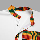 INCERUN,Summer,Ethnic,Style,Printed,Shirt,Short,Sleeve,African,Clothes,Dashiki,Stand,Collar,Streetwear,Camisa