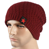 Thick,Velvet,Lining,Knitted,Winter,Outdoor,Skull,Beanie