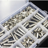 Nickel,Plating,Phillips,Chicago,Binding,Posts,Screws,Rivet,Button,Bookbinding