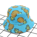 Women,Summer,Causal,Banana,Pineapple,Fruit,Printed,Bucket,Sunshade,Fisherman