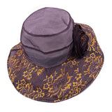 Women,Polyester,Floral,Transparent,Brimmed,Bucket,Protection,Fisherman