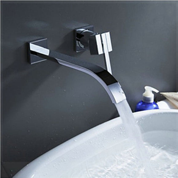 Mount,Waterfall,Faucet,Chrome,Brass,Single,Handle,Kitchen,Bathroom