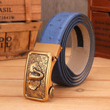 125CM,Business,Genuine,Leather,Durable,First,Layer,Leather,Automatic,Buckle