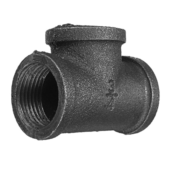 Equal,Malleable,Black,Pipes,Fittings,Female,Connector