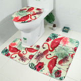 Flamingo,Waterproof,Shower,Curtain,Toilet,Cover,Bathroom