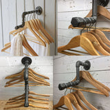 Industrial,Mounted,Clothes,Towel,Storage,Vintage,Cloth,Hanger,Shelf