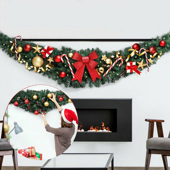 180cm,Christmas,Garland,Green,Rattan,Light,Merry,Christmas,Decor,Ornaments