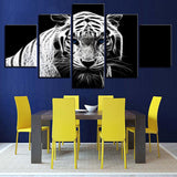 Modern,Bedroom,White,Tiger,Picture,Spray,Painting,Sticker