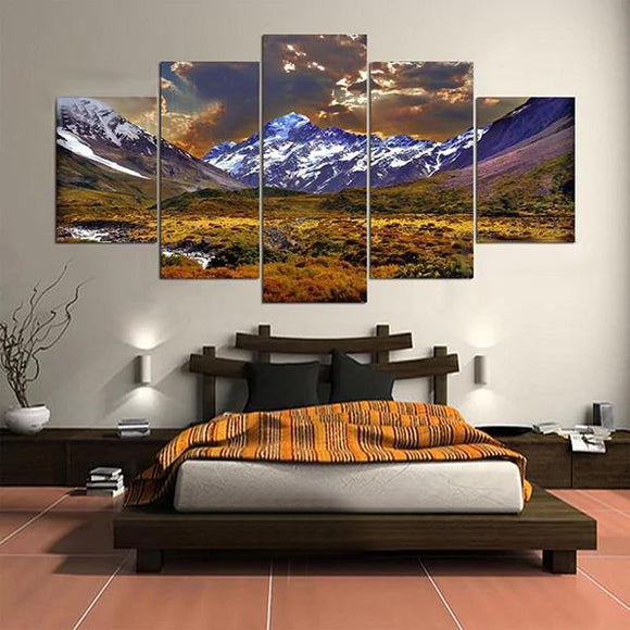 Cascade,Lateau,Canvas,Painting,Picture,Decoration,Without,Frame,Including