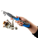 Fiberglass,Telescopic,Fishing,Combo,Metal,Spinning,Portable