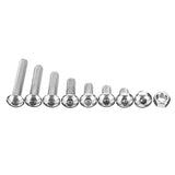 Suleve,M5SH2,150Pcs,Stainless,Steel,Socket,Button,Screw,Allen,Assortment