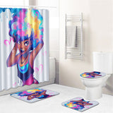 Waterproof,Bathroom,Shower,Curtain,European,Marine,Starfish,Style,Toilet,Cover