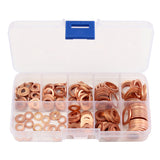 200Pcs,Solid,Copper,Washer,Assorted,Sealing,Washer,Sizes