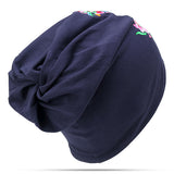 Women,Ethnic,Embroidery,Slouch,Skullcap,Cotton,Breathable,Beanie,Printting,Turban