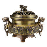 Alloy,Incense,Holder,Burner,Sandalwood,Censer,Buddhism,Meditation,Decor