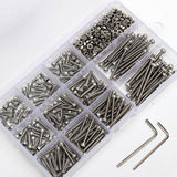 Suleve,M3SS2,442Pcs,Stainless,Steel,Allen,Socket,Screw,Assortment