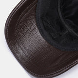 Genuine,Leather,Large,Thickness,Cotton,Windproof,Protection,Baseball