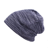 Women,Cotton,Slouch,Beanie,Casual,Solid,Knitted,Striped,Elastic