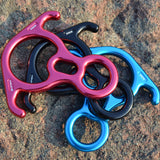 Xinda,Camping,Eight,Rings,Descender,Climbing,Mountaineering,Downwards,Protector,Device