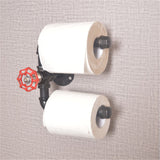 Industrial,Style,Mounted,Metal,Toilet,Paper,Double,Holder,Towel