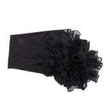 Women,Winter,Chiffon,Muslin,Flower,Turban,Elastic,Decorative,Headband