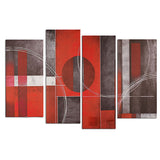 Abstract,Red&Black,Paintings,Canvas,Pictures,Modern,Decor