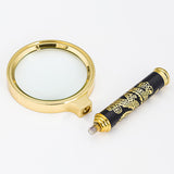 Embossed,Dragon,Handle,Magnifying,Overgild,Glasses,Folding,Reading,Glasses