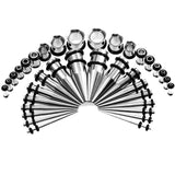 Taper,Stretcher,Piercing,Gauge,Steel,Tunnel,Expander