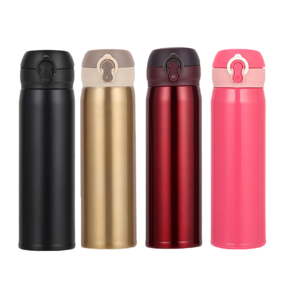 500ml,Stainless,Steel,Insulated,Water,Bottle,Vacuum,Thermos,Travel,Flask