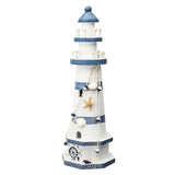 Mediterranean,Wooden,Light,House,Tower,Nautical,Starfish,Shell,Theme,Decorations