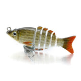 ZANLURE,4Piece,Multi,Jointed,Fishing,Baits,Lifelike,Segments,Swimbait,Crankbaits"