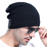 Thick,Velvet,Lining,Knitted,Winter,Outdoor,Skull,Beanie