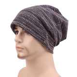 Women,Cotton,Slouch,Beanie,Casual,Solid,Knitted,Striped,Elastic